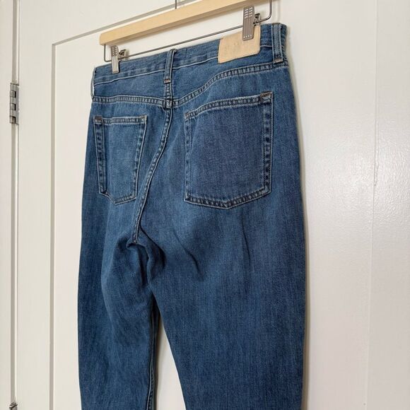 Everlane The Summer Cropped Jeans Womens Sz 28 Regular Blue Distressed Denim - Picture 5 of 12